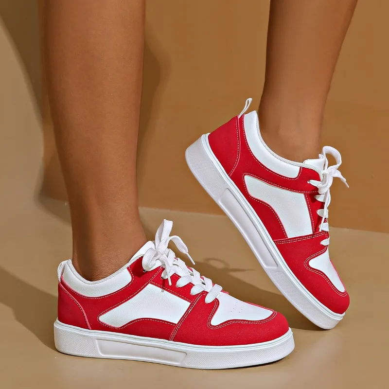 Vans Shoes Old Skool - 2024 White Red Sports Skate Shoes