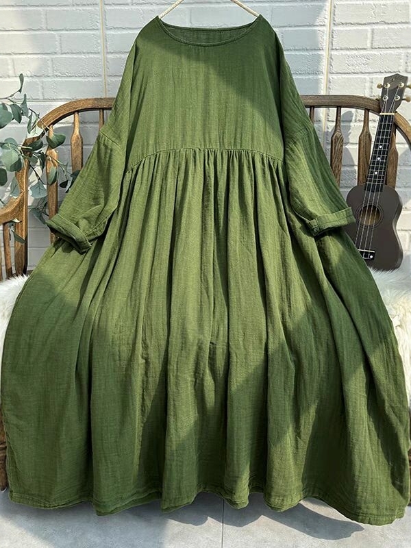 Ethnic Style Dresses - Vibrant Retro Long Dress Women's plus