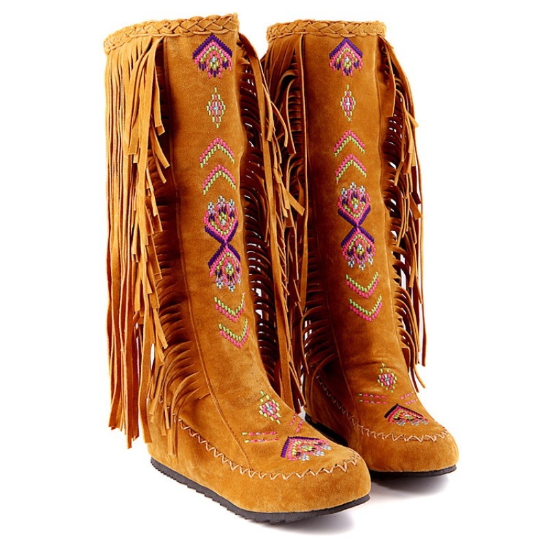 Tassel Boots Handmade Embroide - Ethnic Fashion Women review and price