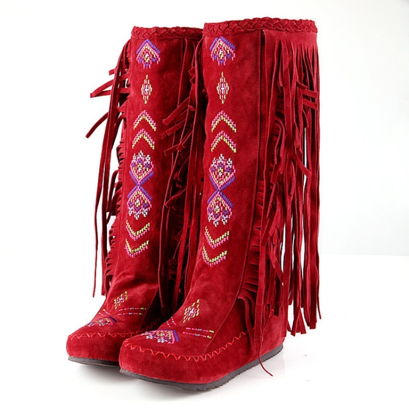 Tassel Boots Handmade Embroide - Ethnic Fashion Women review and price