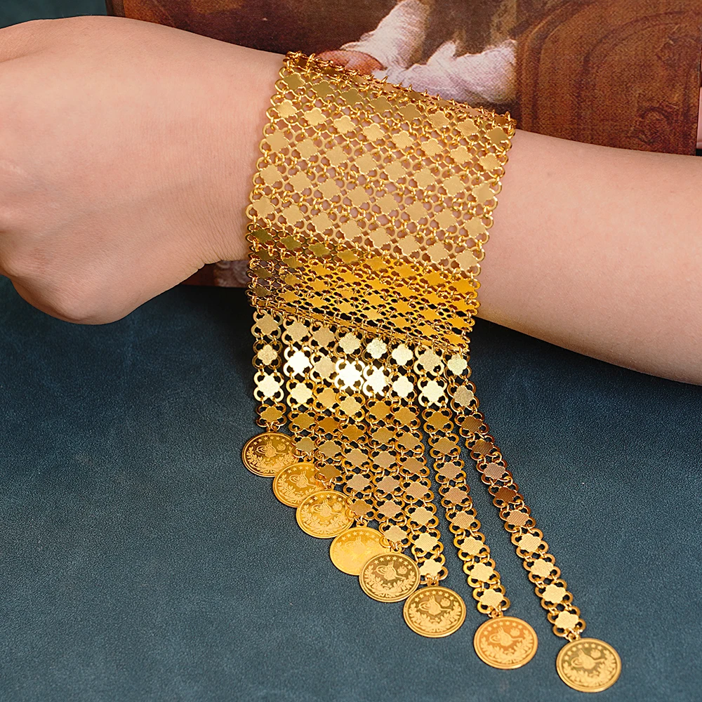 New Coin Tassles Gold Plated J - Ethnic Luxe Fashion review and price