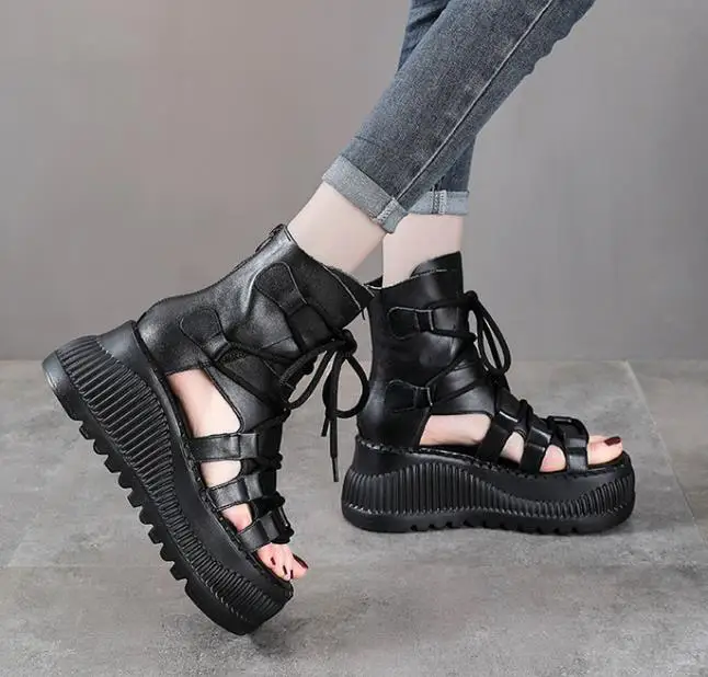 8CM Ethnic Cow Genuine Leather - Ethnic Fashion Women review and price