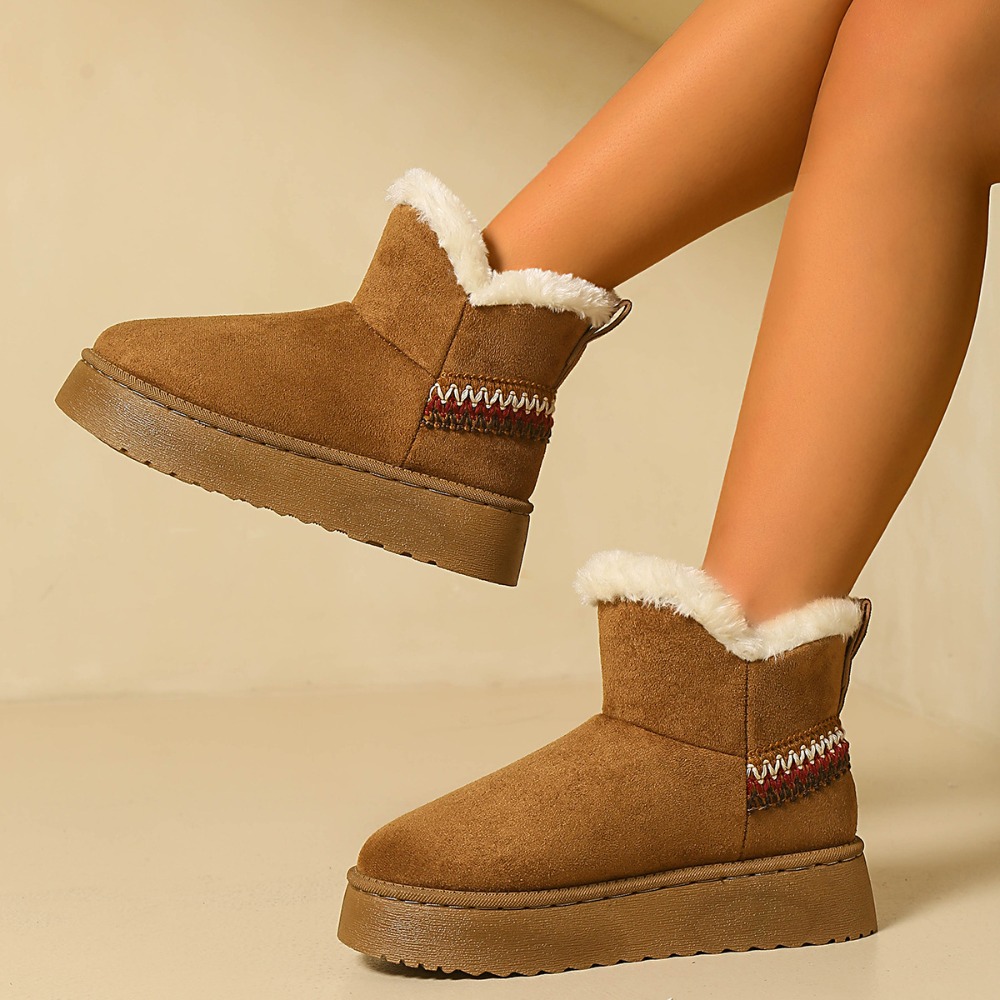 New Winter Women's Suede Snow  - Ethnic Fashion Women review and price