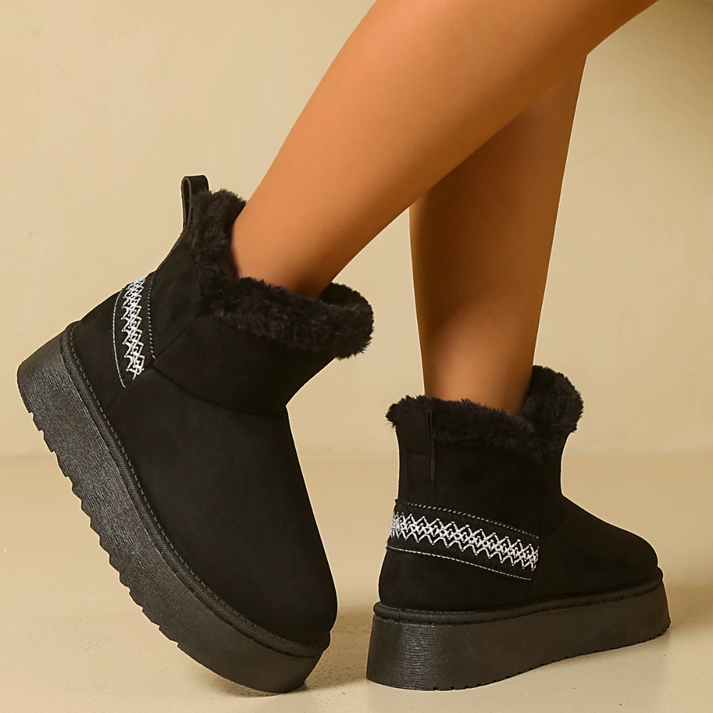 New Winter Women's Suede Snow  - Ethnic Fashion Women review and price