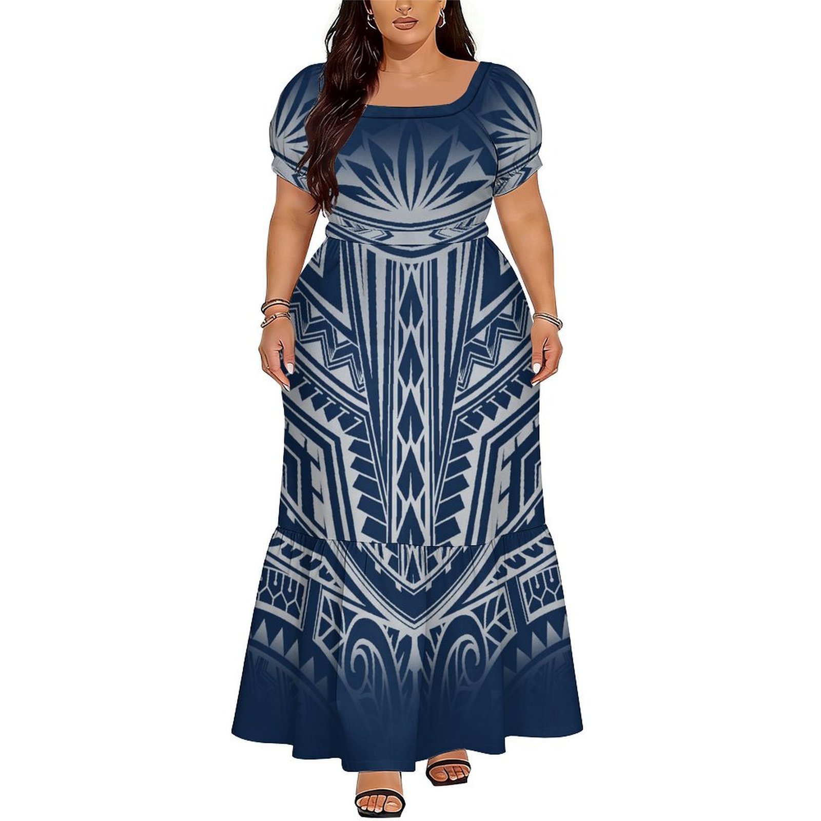 Hot-Selling Elegant V-Neck Lon - Ethnic Style Dresses review and price