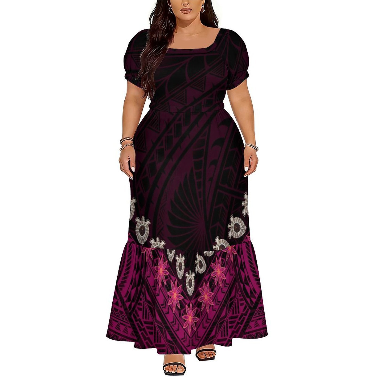 Hot-Selling Elegant V-Neck Lon - Ethnic Style Dresses review and price