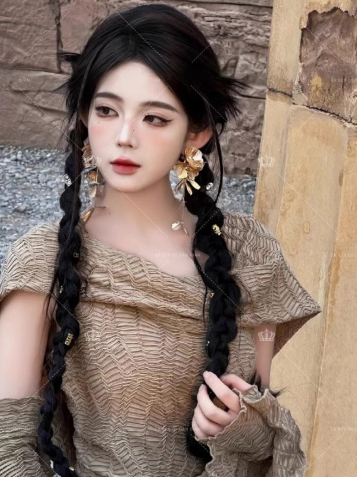 Desert  Themed Long Dress Wome - Ethnic Style Dresses review and price