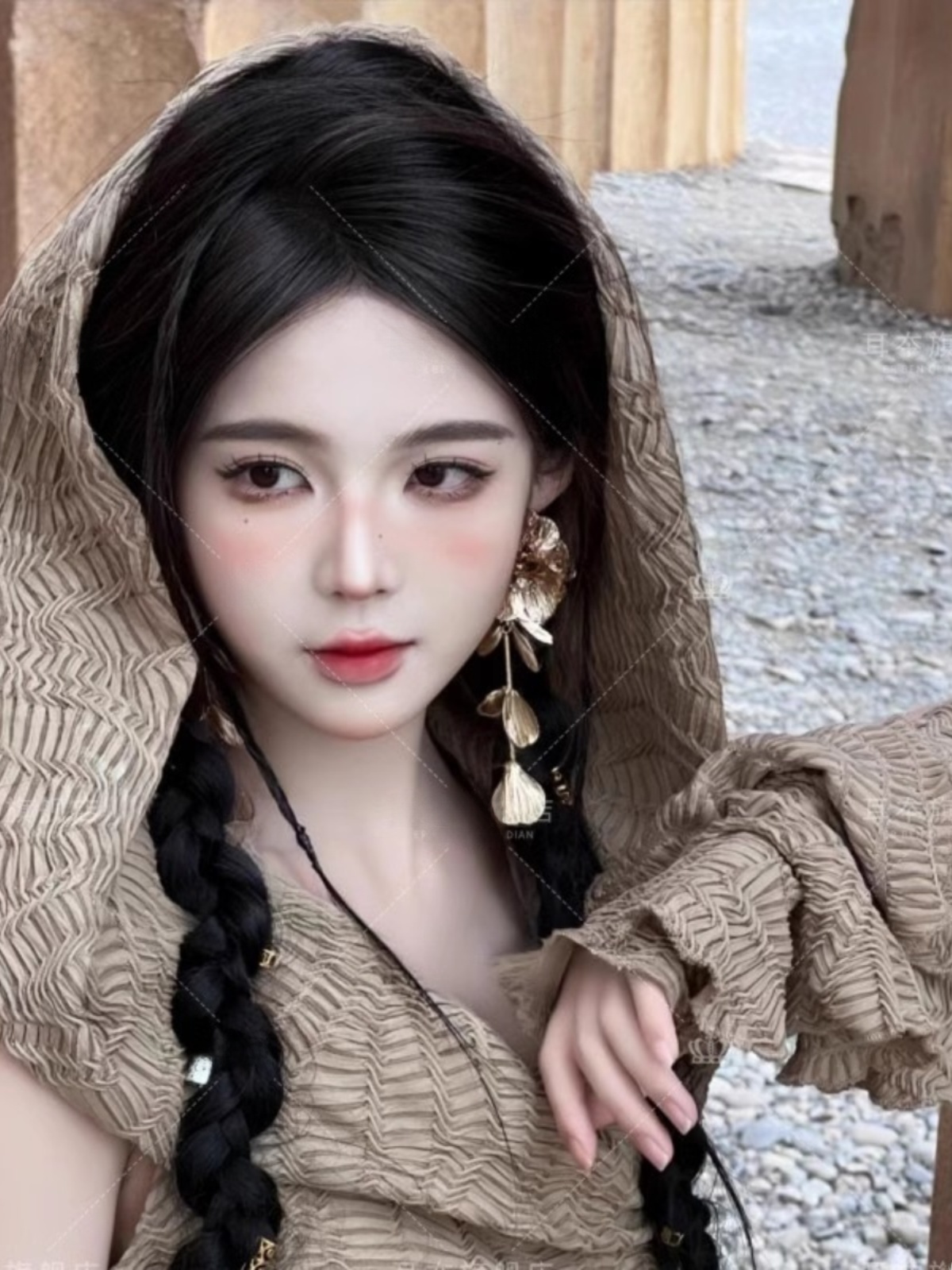 Desert  Themed Long Dress Wome - Ethnic Style Dresses review and price
