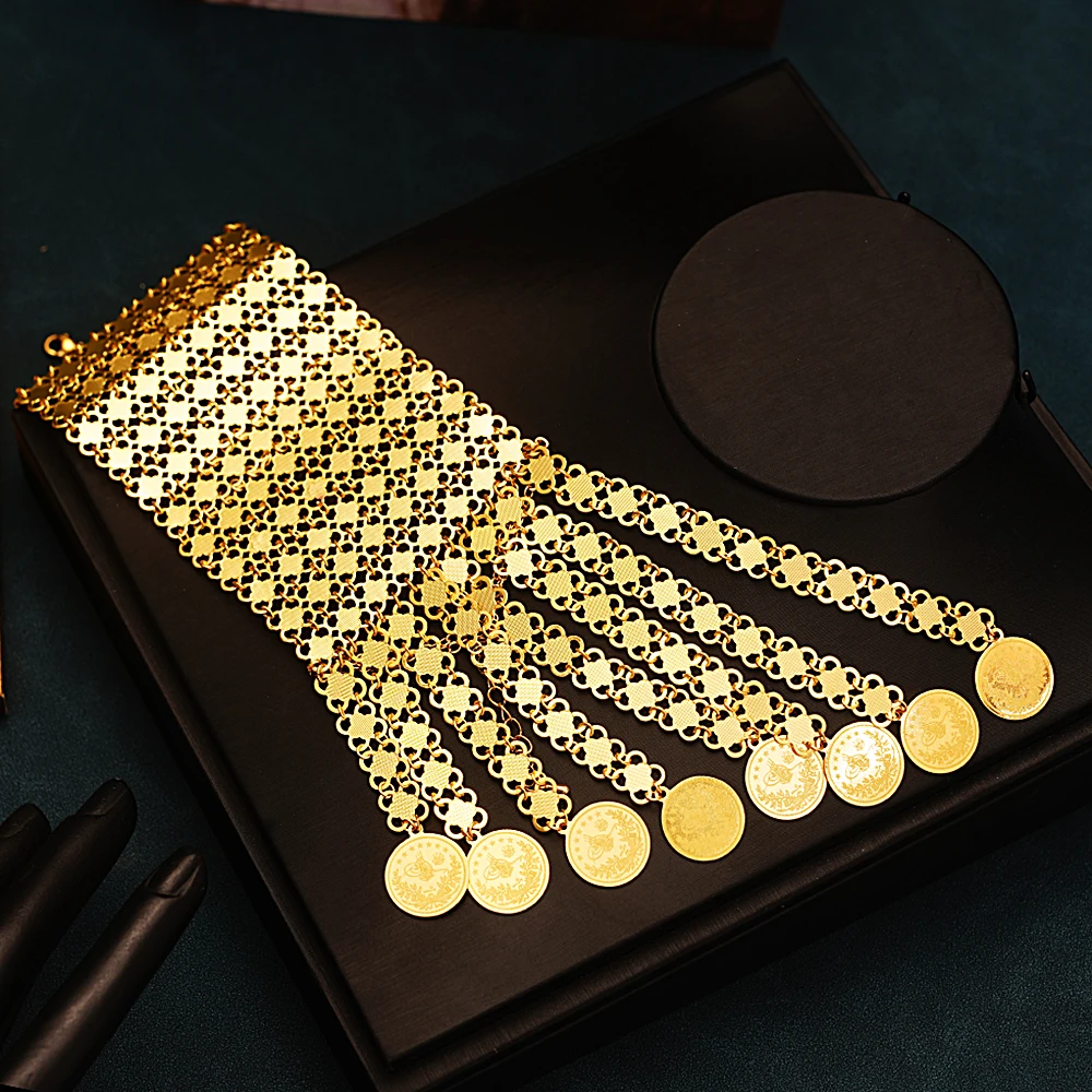 New Coin Tassles Gold Plated J - Ethnic Luxe Fashion review and price