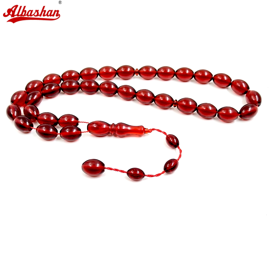 Tasbih Red resin 33 prayer bea - Ethnic Fashion Store review and price