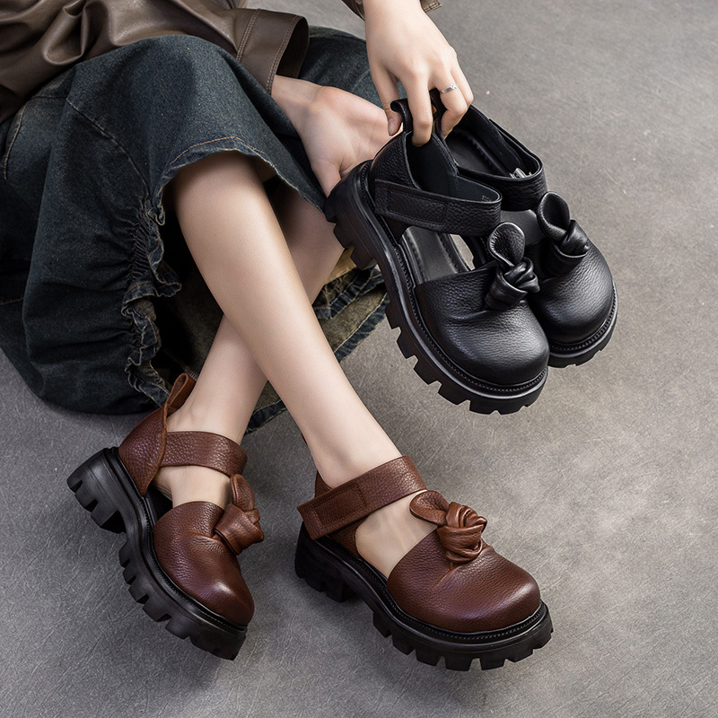 5cm Ethnic Knot Platform Wedge - Ethnic Fashion Women review and price