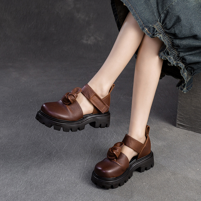5cm Ethnic Knot Platform Wedge - Ethnic Fashion Women review and price