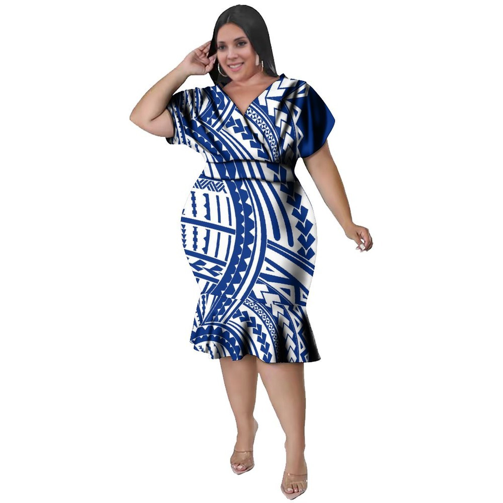 V-Neckline  Women'S Polynesian - Ethnic Style Dresses review and price