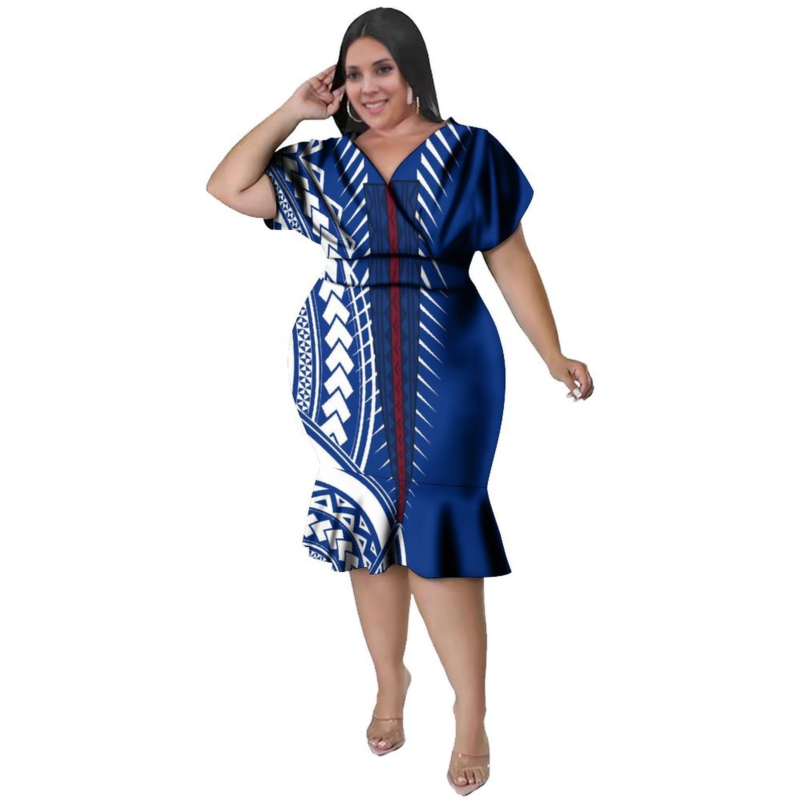 V-Neckline  Women'S Polynesian - Ethnic Style Dresses review and price