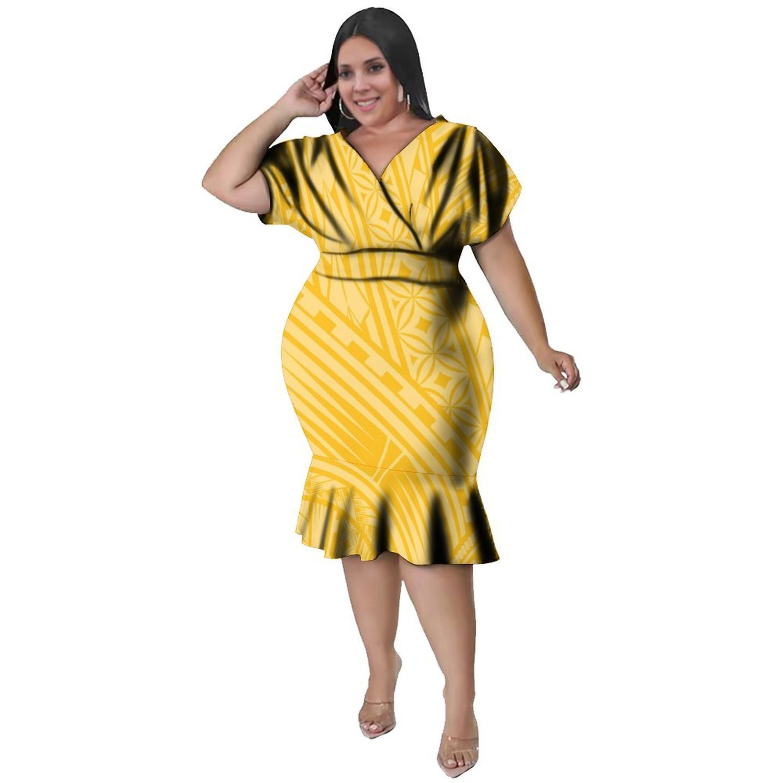 V-Neckline  Women'S Polynesian - Ethnic Style Dresses review and price