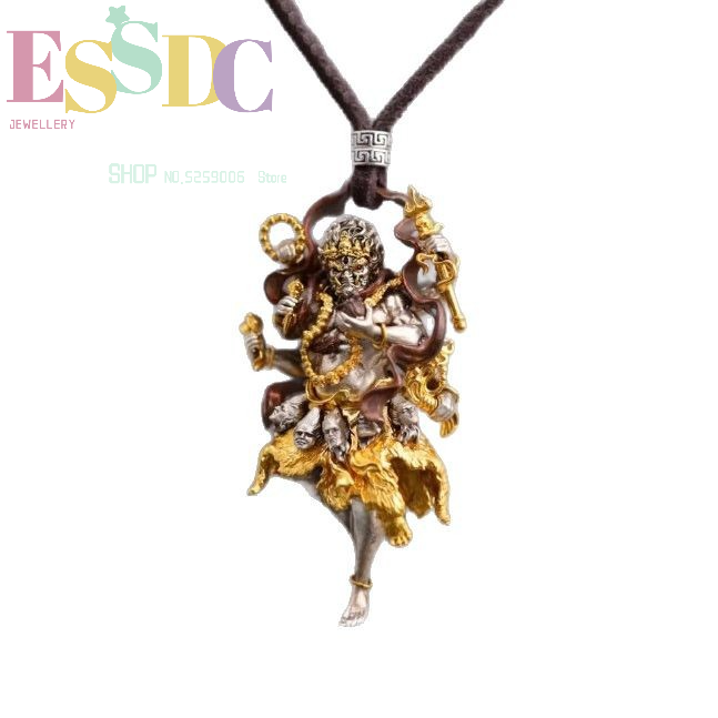 God Of Wealth Tibetan Dahkala  - Aura Ethnic Fashion review and price