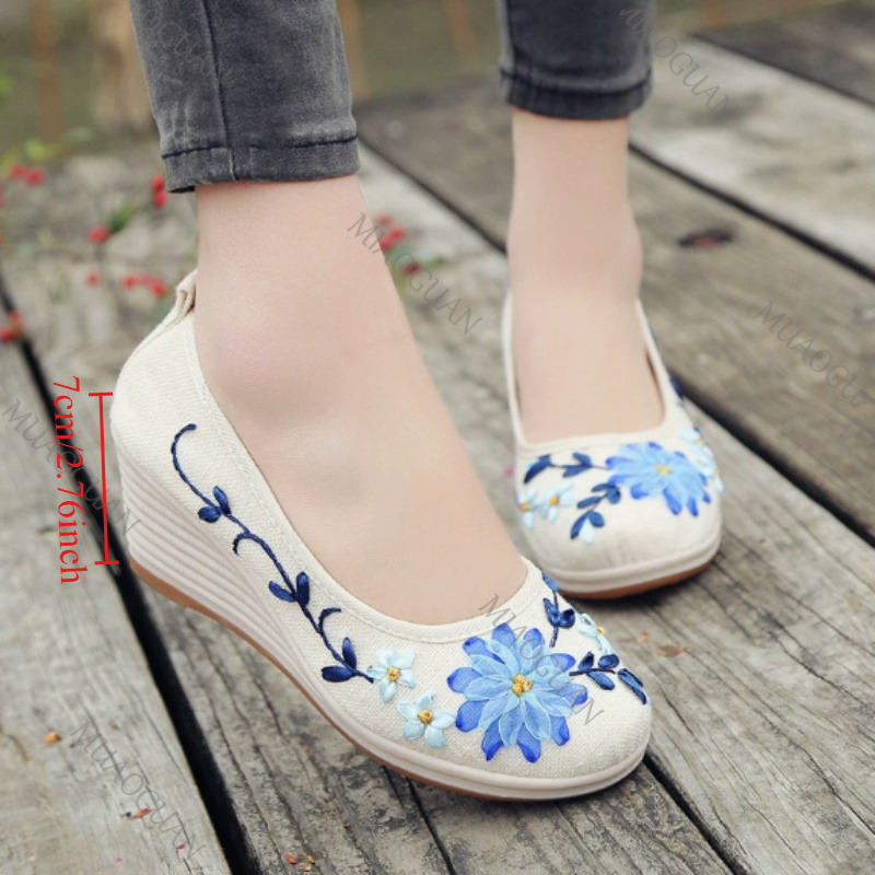 Embroidered Women Comfort Wedg - Ethnic Fashion Women review and price
