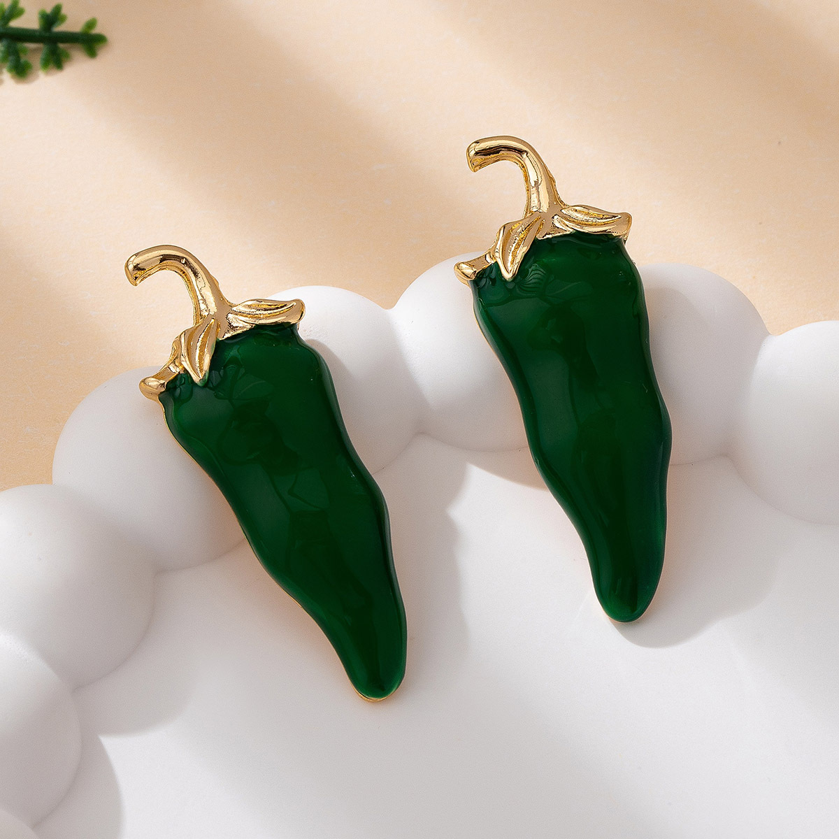 Quirky Chili Stud Earrings Wom - Ethnic Chic Fashion review and price