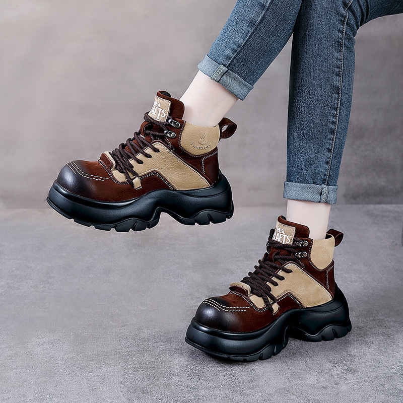 6cm Genuine Leather Wedge Fash - Ethnic Fashion Women review and price