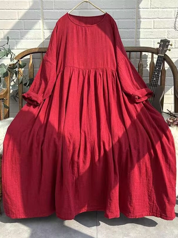 Vibrant Retro Long Dress Women - Ethnic Style Dresses review and price